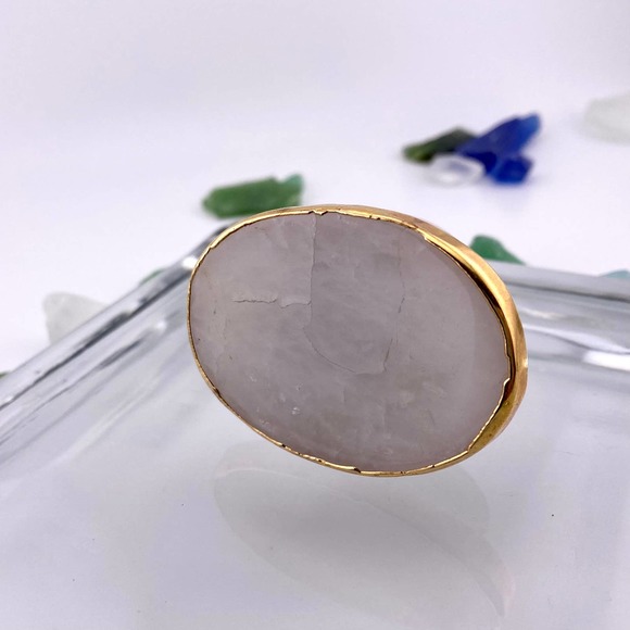 Genuine White Quartz Popsocket for Cell Phone - Picture 4 of 10